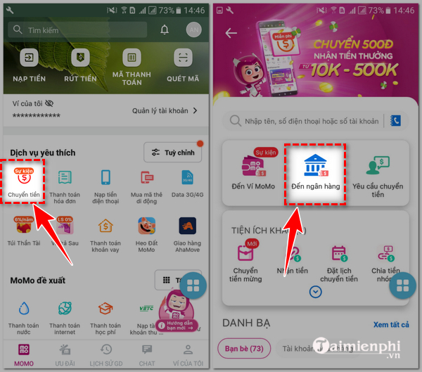 Kinh nghiệm chuyển tiền từ MoMo đến ngân hàng và Ví MoMo khác