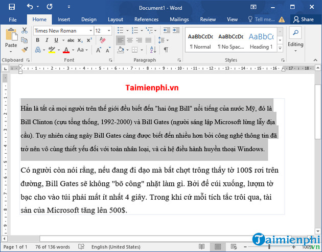 Phương pháp xoá bỏ định dạng văn bản trong Word