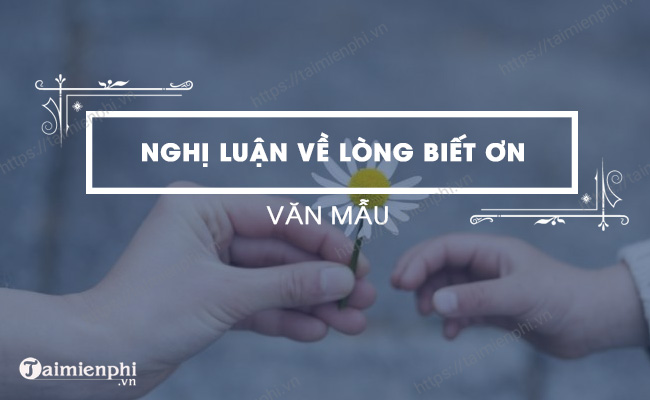 Nghị luận về lòng biết ơn - Ngắn gọn và xuất sắc