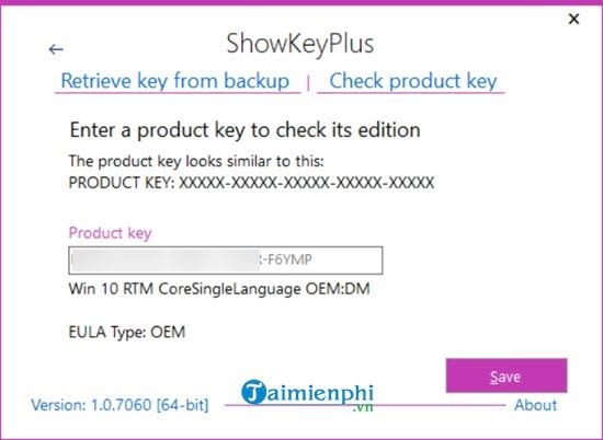 Khôi phục Key và kích hoạt lại Windows bản quyền