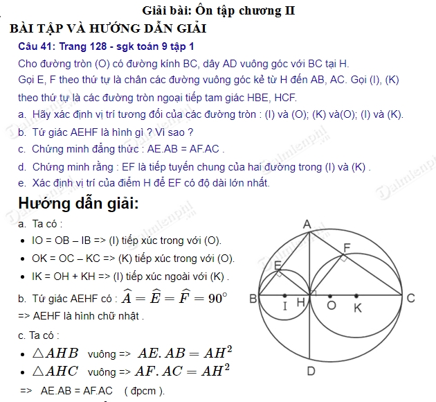 Bài 41 42 43 SGK Toán 9 Trang 128 - Giải Chi Tiết và Hướng Dẫn Từng Bước