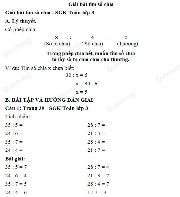 Làm Toán Lớp 3 - Hướng Dẫn Chi Tiết và Bài Tập Thực Hành