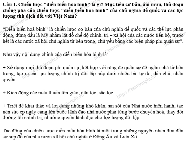 Bản mẫu bài thu hoạch lớp tập huấn dân quân tự vệ 2023