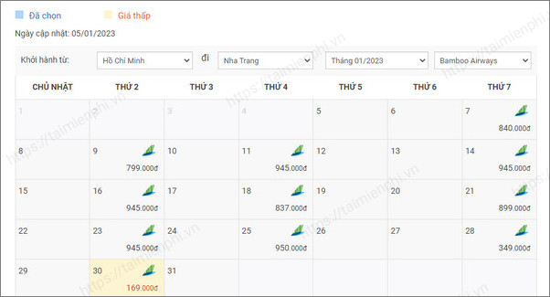 Khám phá bảng giá vé máy bay Bamboo 2023 và cách đặt vé với mức giá chỉ từ 80.000Đ