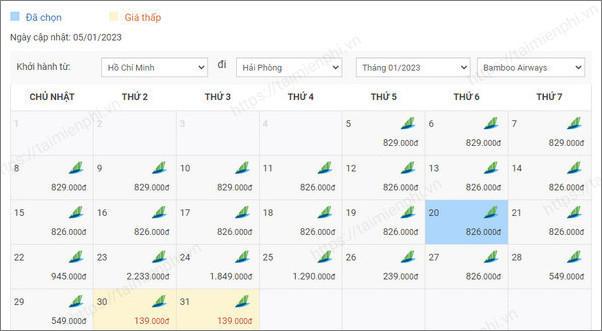 Khám phá bảng giá vé máy bay Bamboo 2023 và cách đặt vé với mức giá chỉ từ 80.000Đ