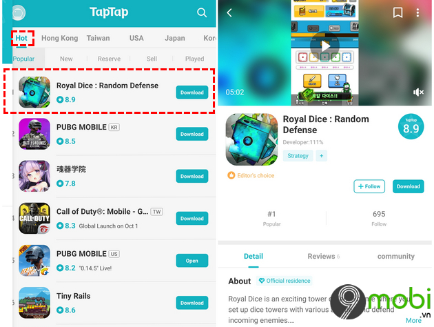 Top ứng dụng, game độc đáo trên TapTap