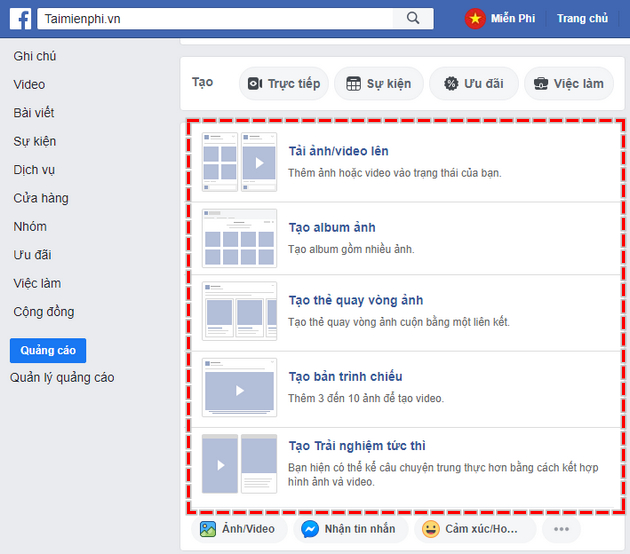 Đăng hình lên Facebook, cách tải ảnh lên Facebook theo kiểu mới nhất