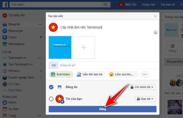 Đăng hình lên Facebook, cách tải ảnh lên Facebook theo kiểu mới nhất