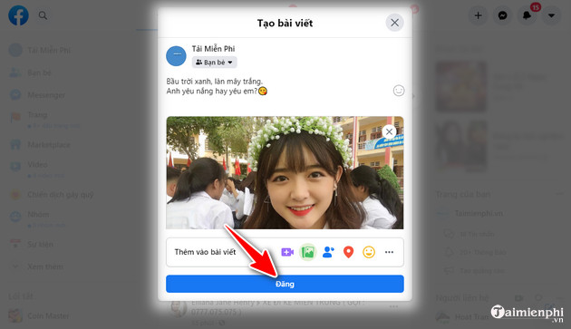 Đăng hình lên Facebook, cách tải ảnh lên Facebook theo kiểu mới nhất