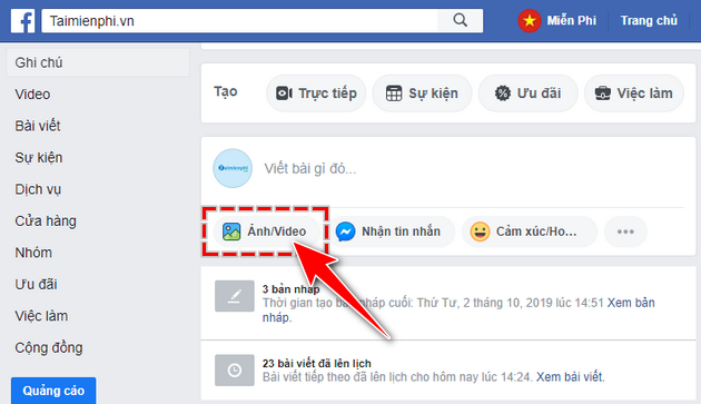 Đăng hình lên Facebook, cách tải ảnh lên Facebook theo kiểu mới nhất