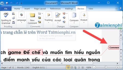 Bí quyết tạo và quản lý comment trong Word