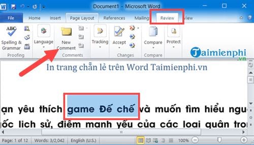 Bí quyết tạo và quản lý comment trong Word