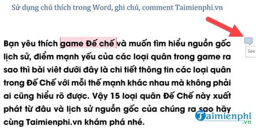 Bí quyết tạo và quản lý comment trong Word