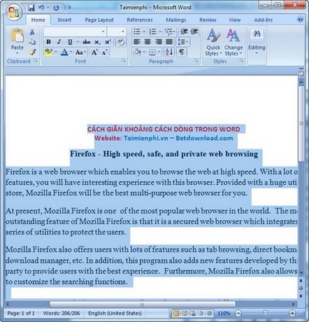 Hướng dẫn cách điều chỉnh khoảng cách giữa các dòng trong Word 2016, 2010, 2007, 2013, và 2019