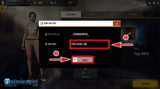 Bí quyết thay đổi tên nhân vật trong Garena Free Fire một cách sáng tạo