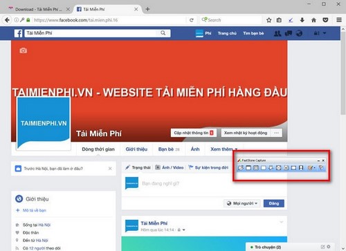 Cách chụp màn hình Facebook, lưu lại ảnh giao diện Facebook trên máy tính