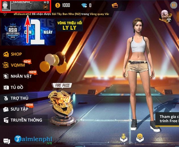 Bí quyết thay đổi tên nhân vật trong Garena Free Fire một cách sáng tạo