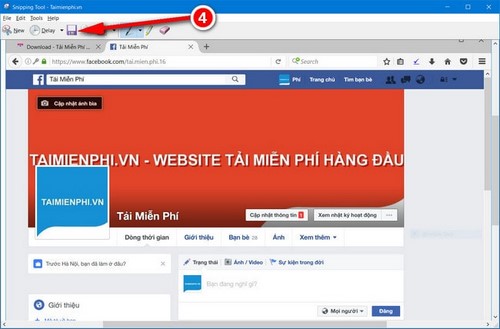 Cách chụp màn hình Facebook, lưu lại ảnh giao diện Facebook trên máy tính