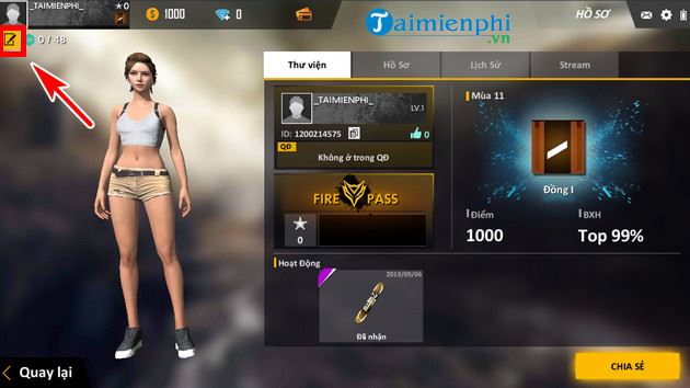 Bí quyết thay đổi tên nhân vật trong Garena Free Fire một cách sáng tạo