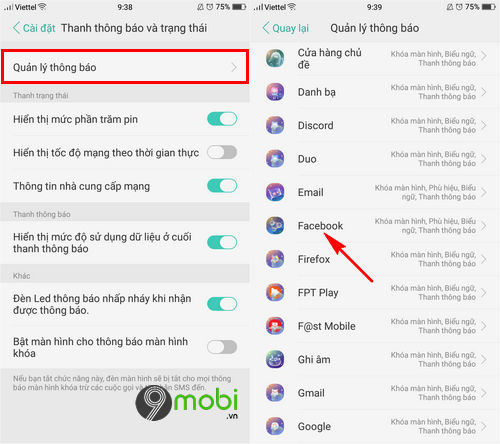 Cách hiển thị thông báo trên màn hình khóa của điện thoại Oppo