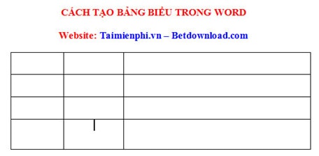 Hướng dẫn kỹ thuật kẻ bảng và chèn bảng vào giữa văn bản trong Word