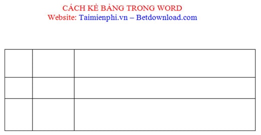 Hướng dẫn kỹ thuật kẻ bảng và chèn bảng vào giữa văn bản trong Word