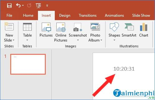 Chèn Đồng Hồ vào Slide PowerPoint