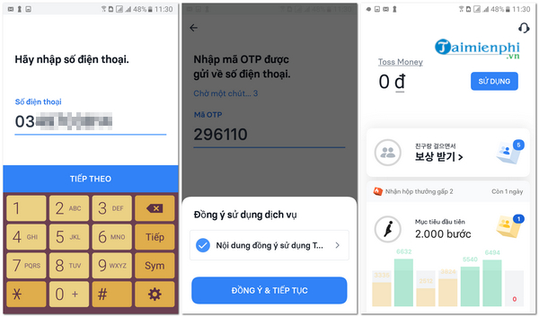 The Toss Walk: Kiếm Tiền Bằng Đi Bộ - Mở Cửa Hướng Dẫn Rút Tiền và Đổi Thưởng