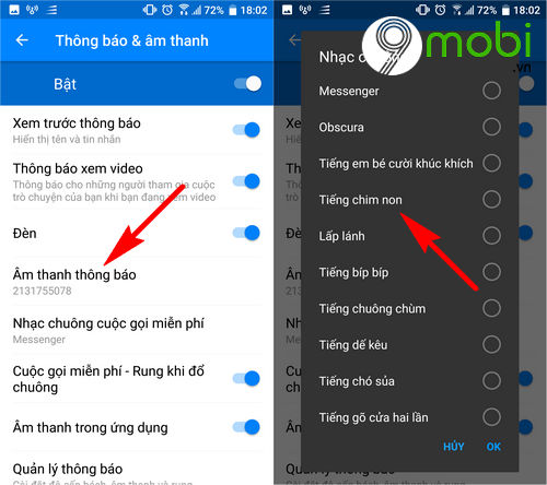 Cách Tải Âm Báo Tin Nhắn Messenger