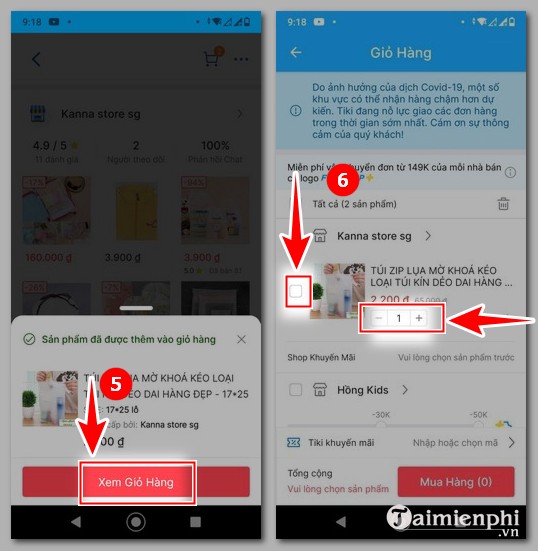 Bí quyết đặt và hủy đơn hàng trên Tiki