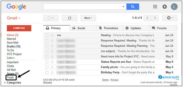 Khôi phục tin nhắn trên Gmail: Bí quyết lấy lại những thư đã mất