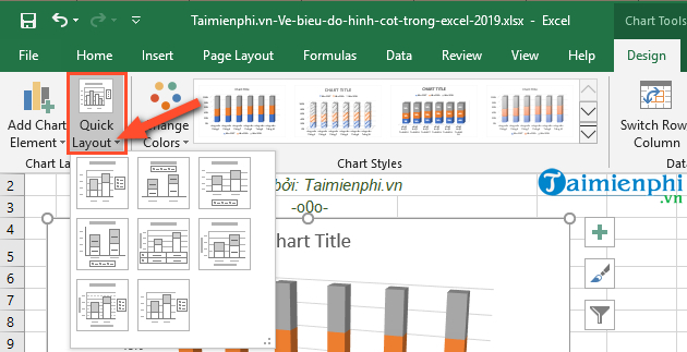 Bí quyết tạo biểu đồ cột trong Excel từ năm 2003 đến 2019