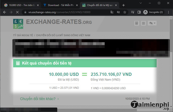 Biết được số tiền Việt bạn nhận được khi đổi 10.000 USD là điều quan trọng. Hãy cập nhật tỷ giá hiện tại để đảm bảo bạn có thông tin chính xác và nhanh chóng.