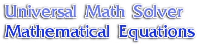 Sử dụng Universal Math Solver để giải phương trình toán học