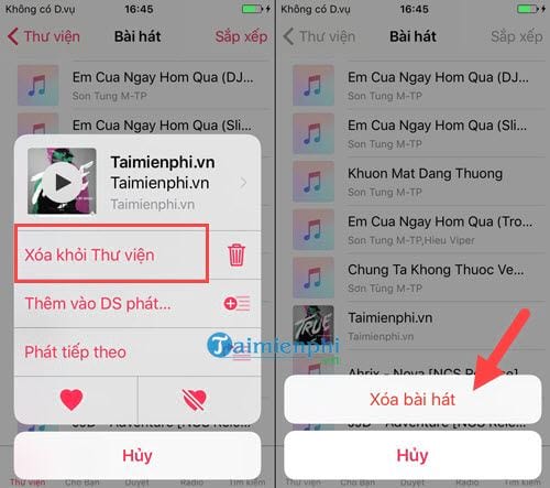 Cách xoá nhạc trên iPhone sử dụng iTunes