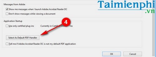 Mở file PDF mặc định sử dụng Adobe Reader