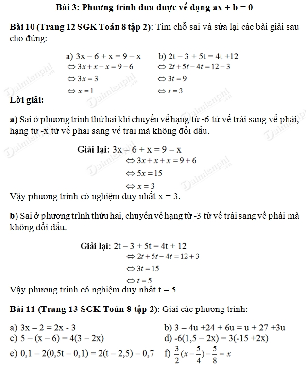 Giải Toán Lớp 8 Bài 3: Hướng Dẫn Chi Tiết và Bài Tập Thực Hành