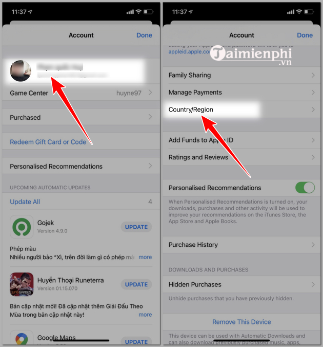 Cách đơn giản để chuyển quốc gia tài khoản AppStore về Việt Nam