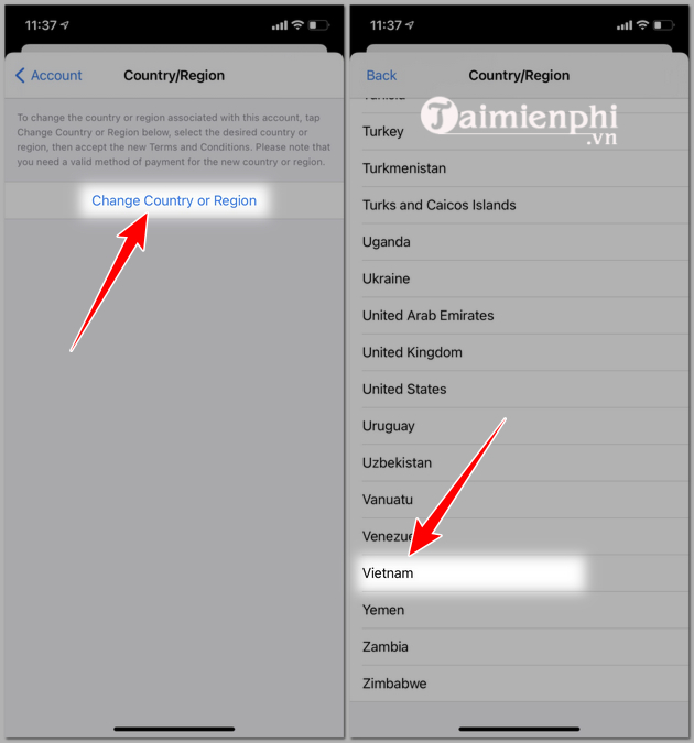 Cách đơn giản để chuyển quốc gia tài khoản AppStore về Việt Nam