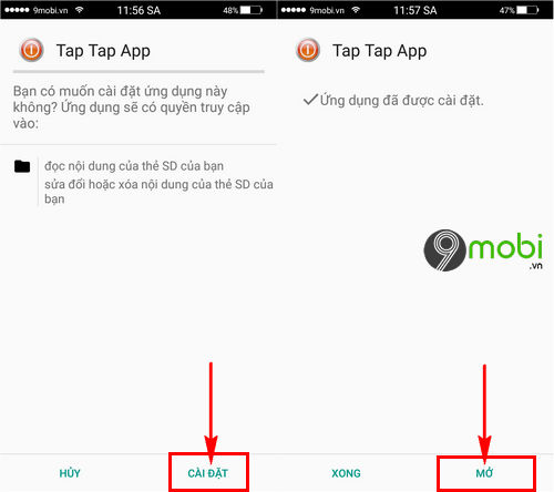 Dùng Tap Tap App mở khóa điện thoại