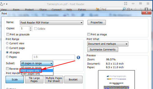 Cách In Trang Chẵn Lẻ Từ File PDF