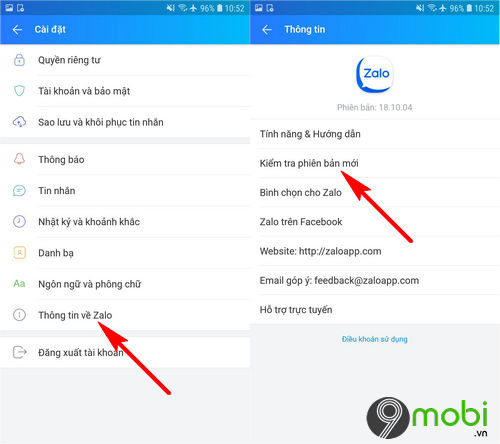 Bí quyết cập nhật Zalo trên điện thoại di động