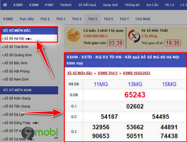 Xổ số miền Bắc - Xem kết quả XSMB hàng ngày, tuần, tháng