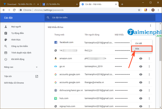 Bí quyết xoá mật khẩu Facebook đã lưu trên Chrome và Cốc Cốc