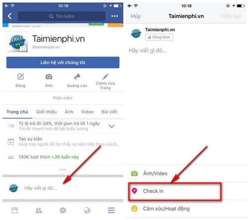 Hướng dẫn tạo Check-in cho Fanpage Facebook