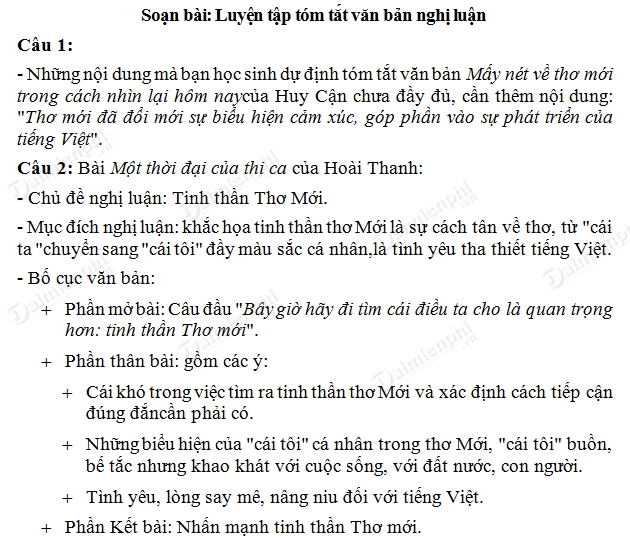 Luyện Tập Tóm Tắt Văn Bản Nghị Luận Hiệu Quả Và Dễ Dàng