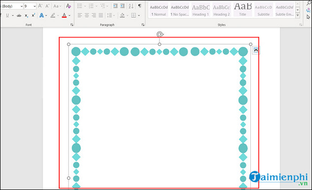 Phương pháp tạo đường viền, làm khung, border trong văn bản Word