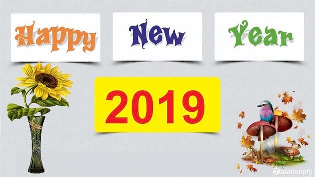 Bộ sưu tập hình nền cho máy tính và điện thoại năm mới 2019