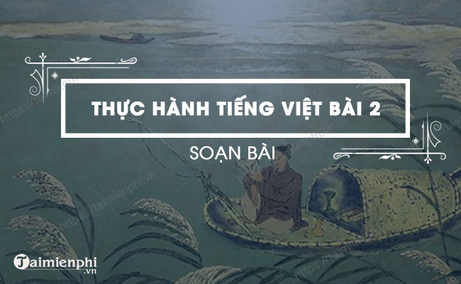 Soạn bài Thực hành tiếng Việt số 2, Ngữ văn lớp 10, Cánh Diều