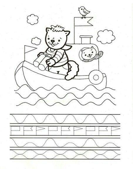 Bộ tranh nét đứt để bé rèn kỹ năng vẽ và tô màu